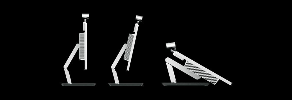 Pana 34 VESA mount compatible ultrawide monitor rear view