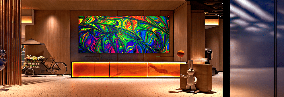 Zavus XP MicroLED video wall showing vivid color reproduction