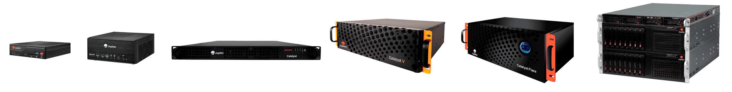 Jupiter Catalyst video wall processor family, Windows 11 rack-mount systems for command center display walls